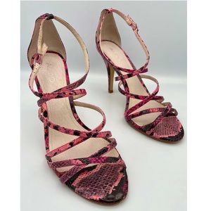 ALDO Finona Pink Snake Print Heels